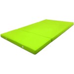 Beautissu matelas pliant dappoint - 120x195cm vert - campix - pouf pliable - confortable lit dinvit ...