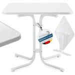 Beautissu table bistrot carr�e exterieur 60x60 cm ? table restaurant bar bistrot pliante et stable ? ...