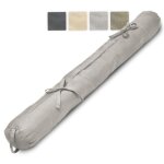 Beautissu viento boudin bas de porte ? 100% coton ? 120x10cm gris clair ? boudin de fentre avec passant ...