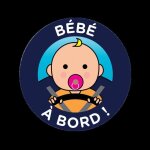 Bebe a bord volant electrostat