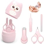 Bébé soins des ongles set manucure bébé kit 4 - en - 1 avec Étui rose coupe - ongles ciseaux lime et ... Bébé soins des ongles set manucure bébé kit 4 - en - 1 avec Étui rose coupe - ongles ciseaux lime et ...