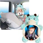 Bb vue arrire voiture miroir retroviseur de surveillance cartoon jouet miroir de voiture pour scurit ...
