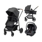 Bebeconfort haze trio lux poussette 3 en 1 nacelle + si�ge auto i - size + habillage pluie + sac � langer ...