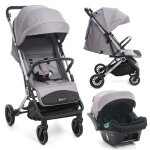 Bebelissimo - poussette combin�e duo 2 en 1 - si�ge auto 0 + lioni ? d�s la naissance ? jusqu?� 22kg ...