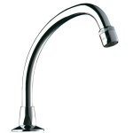 Bec col de cygne mobile pour lavabo l150 avec brise jet - delabie - 967152