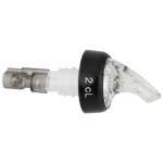 Bec verseur doseur � alcool - fackelmann - 2 cl - bille - plastique - acier inoxydable