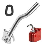 Bec verseur jerrican metal bec bidon flexible en acier pour bidon carburant essence 5 10 20 litres equip� ...