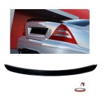 Becquet spoiler de coffre noir brillant look amg pour mercedes classe c w203 berline