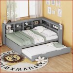 Beds frames &amp bases - lit multifonction 140x200 + lit tiroir 90x190 - usb + rangements - bois massif ...