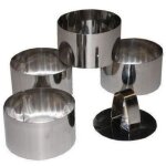 Beka lot de 4 cercles  mignardise 75cm + poussoir gris