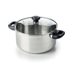 Beka classic faitout inox Ø24cm + couvercle verre polo tous feux Beka classic faitout inox Ø24cm + couvercle verre polo tous feux