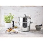 Couscoussier - beka - chambord -  26 cm - 11 l - gris - tous feux dont induction