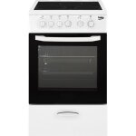 Beko - css48100gw - cuisinière 50 cm - 3 vitrocéramiques - four convection - 54l - blanc Beko - css48100gw - cuisinière 50 cm - 3 vitrocéramiques - four convection - 54l - blanc