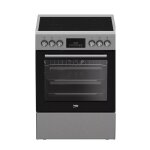 Beko cuisini�re vitroc�ramique 66l 4 feux inox - fbe67310gx