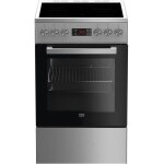 Beko fsm57300gx cuisinière acier inoxydable rotatif toucher en haut devant émail céramique Beko fsm57300gx cuisinière acier inoxydable rotatif toucher en haut devant émail céramique