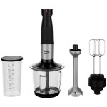 Mixeur plongeant - beko - hba 81762 bx - 750 w - noir - embout hchoir et verre doseur en inox