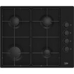 Beko hibg64120sb plaque noir intgr (placement) 60 cm gaz 4 zone(s)