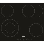 Beko hic 64403 t table vitrocéramique 4 foyers Beko hic 64403 t table vitrocéramique 4 foyers