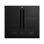 Plaque à induction avec hotte intégrée - beko - 4 foyers - 60 cm - noir - hixi64700uf Plaque à induction avec hotte intégrée - beko - 4 foyers - 60 cm - noir - hixi64700uf