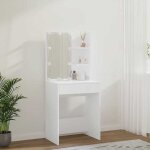 Bel achat * coiffeuse avec led - bureau de maquillage - pour femmes / filles - blanc 60x40x140 cm promo979130 ...