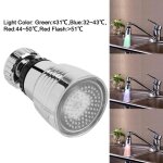 T�te de robinet - bel - 360� - led temp�rature - �conomie deau - abs durable