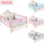 Belfoyer barrière de lit bébé anti - chute 180cm réglable en hauteur rose avec maille respirante et support ... Belfoyer barrière de lit bébé anti - chute 180cm réglable en hauteur rose avec maille respirante et support ...