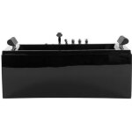 Beliani - baignoire baln�o 170 cm en acrylique noir avec led montego