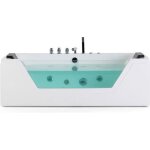 Beliani - baignoire baln�o 174 cm en acrylique blanc avec led samana