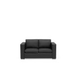 Beliani - canap 2 places en cuir noir helsinki