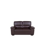 Beliani - canap 2 places en simili - cuir marron vogar