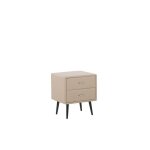 Table de chevet en cuir pu beige essonne