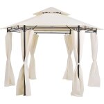 Beliani - tonnelle de jardin hexagonale beige ? 350 cm portel Beliani - tonnelle de jardin hexagonale beige ? 350 cm portel