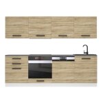 Belini cuisine equipee complete alice muebles de cuisine complets - 240 cm. avec plan de travail chêne ... Belini cuisine equipee complete alice muebles de cuisine complets - 240 cm. avec plan de travail chêne ...