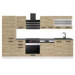 Belini cuisine equipee complete cindy muebles de cuisine complets - 300 cm. avec plan de travail chêne ... Belini cuisine equipee complete cindy muebles de cuisine complets - 300 cm. avec plan de travail chêne ...