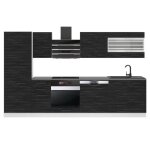 Belini cuisine equipee complete cindy muebles de cuisine complets - 300 cm. avec plan de travail bne ...