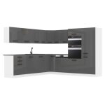 Belini cuisine equipee complete jane muebles. l - forme cuisine. cuisine complete sans plan de travail ...