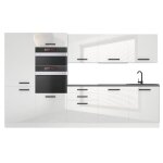 Belini cuisine equipee complete grace muebles de cuisine complets - 300 cm. sans plan de travail blanc ...