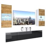 Ensemble meuble tv mural - belini - nex 7 / 0 / w / dwb / 0 / 0 / pp - led multicolore - chêne wotan ... Ensemble meuble tv mural - belini - nex 7 / 0 / w / dwb / 0 / 0 / pp - led multicolore - chêne wotan ...