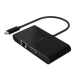 Hub usb belkin hub usb - c 4 en 1 (100w pd hdmi vga rj45 usb - a)