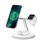 Support de chargement sans fil - belkin - wiz017vfwh - magsafe - 15 watt - blanc