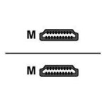 C�ble vid�o / audio hdmi high speed gold - belkin - 2 m - noir - transmet le signal vid�o et audio