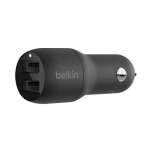 Chargeur voiture - belkin - boost charge - 2 ports usb - a - 12w - blanc