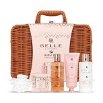 Coffret de bain - belle - luxury in amber - 5 pices - gel douche 210ml - lotion corporelle 210ml