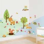 Belle petite jungle animaux stickers muraux enfants chambre d�cor 1223
