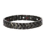 Bracelet de thrapie magntique - belle tech - coeur - acier au titane - 22 x 12 cm - soulagement douleur ...