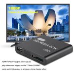 Lecteur multimédia 1080p full hd mini - boîtier - belle tech - mmc rmvb mp3 avi mkv - noir Lecteur multimédia 1080p full hd mini - boîtier - belle tech - mmc rmvb mp3 avi mkv - noir