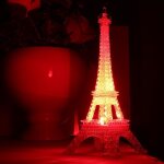 Belle tour eiffel veilleuse mignon luminaria led art déco lampe bureau décor de chambre 13cm