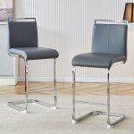 Bellemave lot de 2 tabourets de bar - chaise de cuisine - cuir pu - pieds en m�tal - pour plusieurs occasions ...
