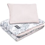 Bellochi set de couette bebe 75x100 cm et coussin enfant 30x40 cm - r�versible et lavable - coton - pink ...