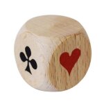 Dé datout de belote en bois Dé datout de belote en bois